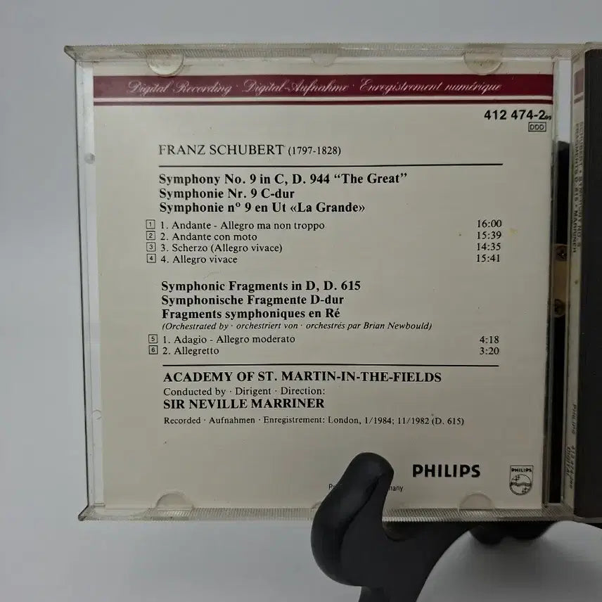 [BUNJANG] Philips Academy of St Martin in the Fields Schubert Symphony No. 9 &