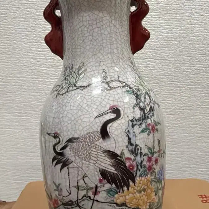 [BUNJANG] Jangsaengdo Black Glaze White Porcelain Vase / 장생도 흑유 백자 꽃병