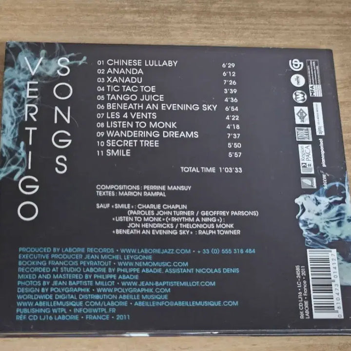 [BUNJANG] Perrine Mansuy Vertigo Songs Imported CD / 페린 망쉬 (Perrine Mansuy) - [Vertigo Songs] (수입 CD)