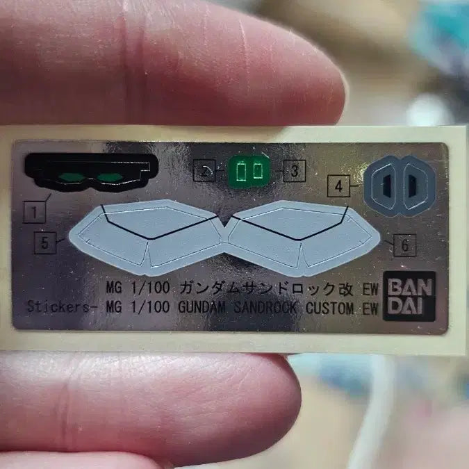 [BUNJANG] Premium Bandai MG 1/100 Gundam Sandrock Kai EW Foil Sticker / 프리미엄 반다이 MG 1/100 건담 샌드록 카이 EW 호일 스티커