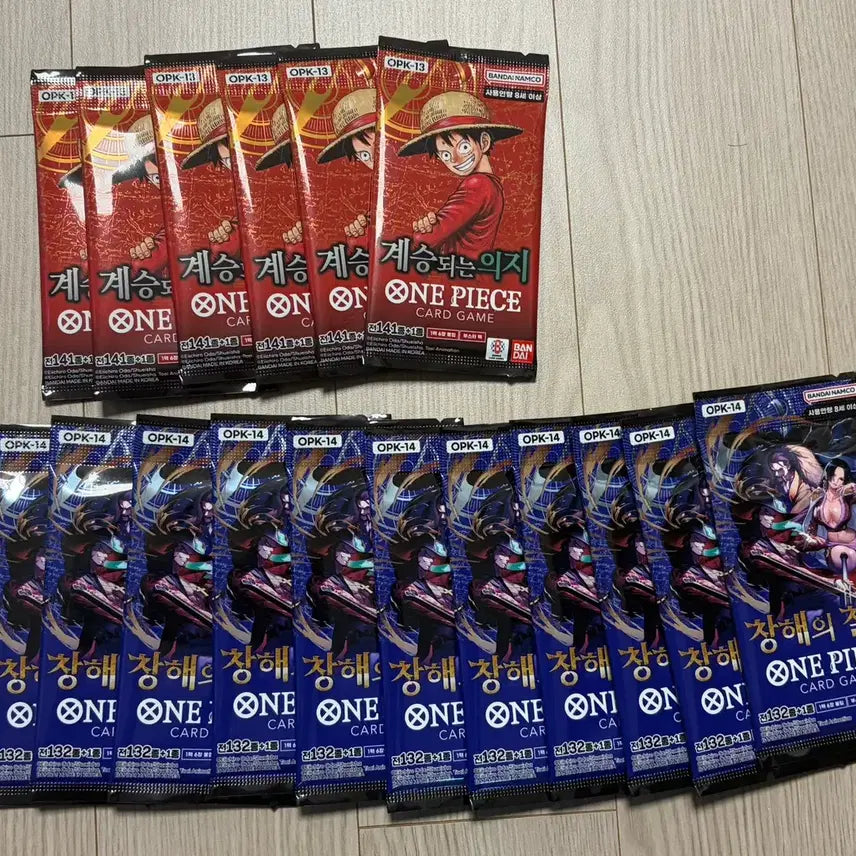 [BUNJANG] One Piece Card Search Pack Set (Vol. 13, 14) / 원피스카드 13탄 14탄 서치팩