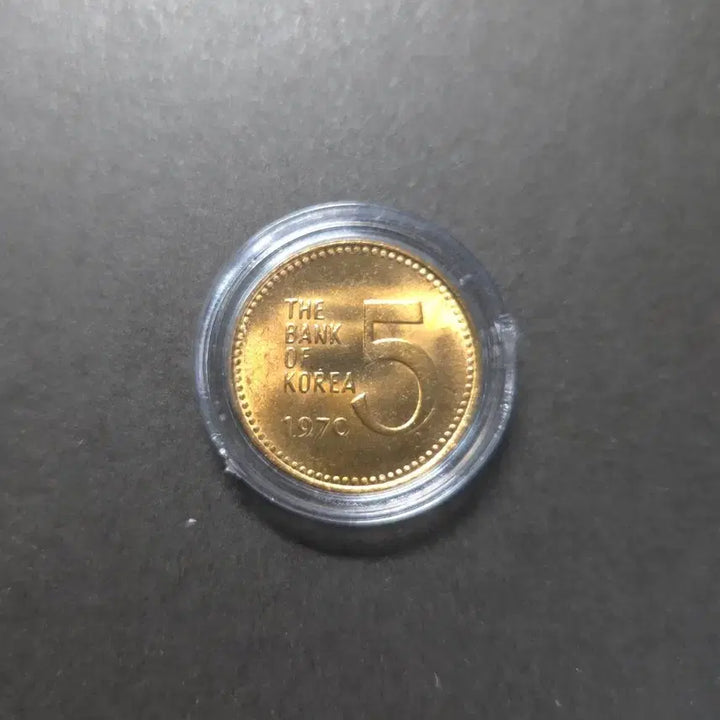 [BUNJANG] 1970 5 Won Copper Unused Rare Coin / 보기힘든 1970년5원 적동 미사용 희귀동전수집용