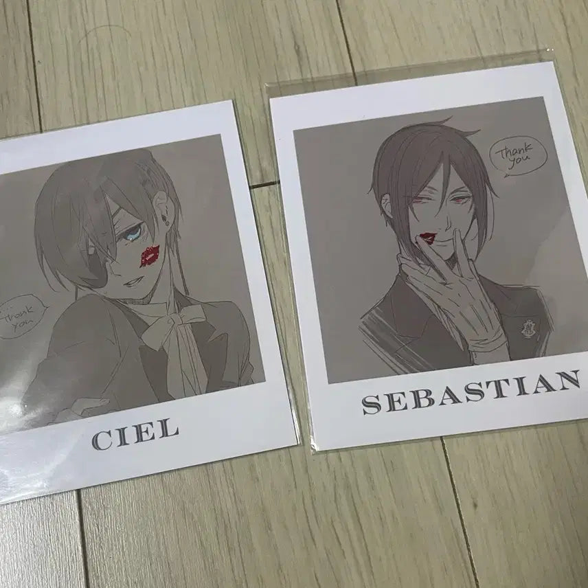 [BUNJANG] Black Butler Ciel Sebastian Lucky Draw Polaroid Bundle Set / 흑집사 특전 폴라로이드 시엘 세바스찬 일괄
