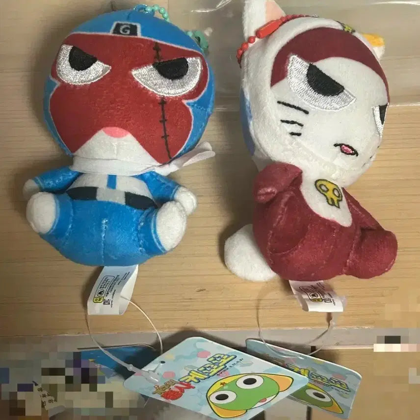 [BUNJANG] Keroro Gireoro Plush Keychain Bundle / 케로로 기로로 인형 키링 일괄 판매