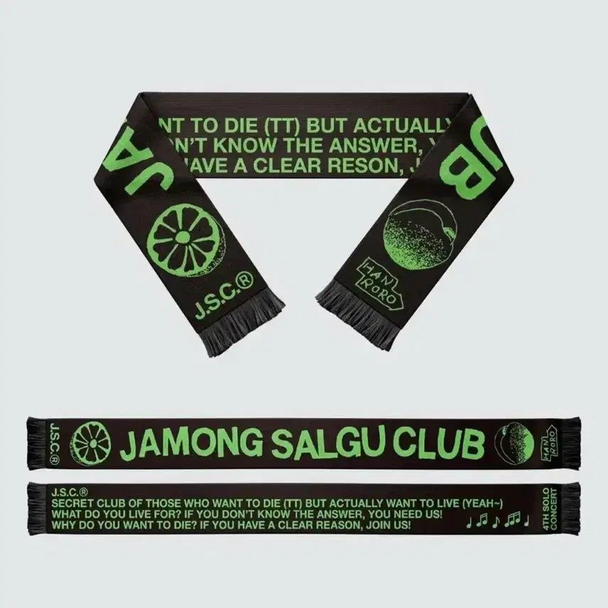 [BUNJANG] Hanro Lo Lo Grapefruit Apricot Club Scarf / 한로로 자몽살구클럽 스카프