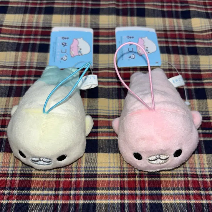 [BUNJANG] San-X Mamegoma Mascot Keychain Bundle Set / 산엑스 마메고마 마스코트 인형 키링 미즈고마 사쿠라고마 일괄