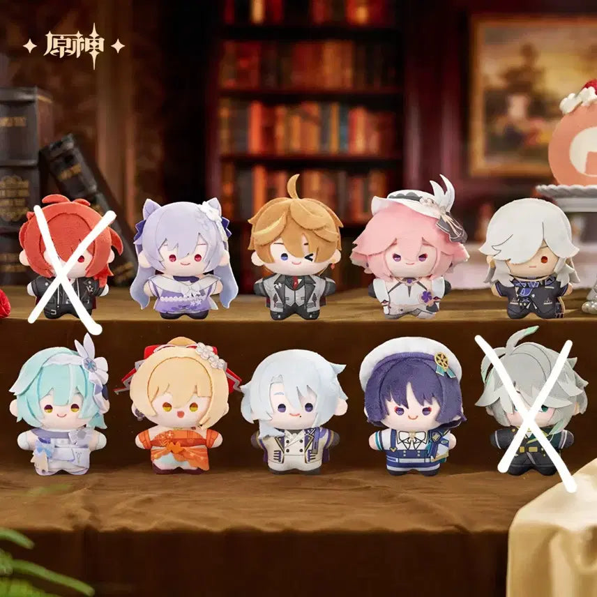 [BUNJANG] Genshin Impact Night of Festive Series Plush Set (Excluding Alhaitham &amp; Diluc) / 원신 찬란한 밤의 연회 시리즈 누이
