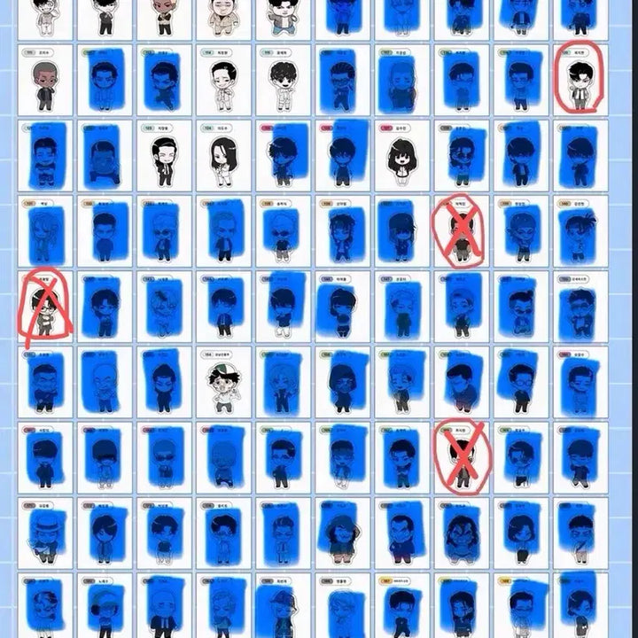 [BUNJANG] Lookism Character Stickers (Ttiboo Seal) / 외모지상중 외지주 띠부씰