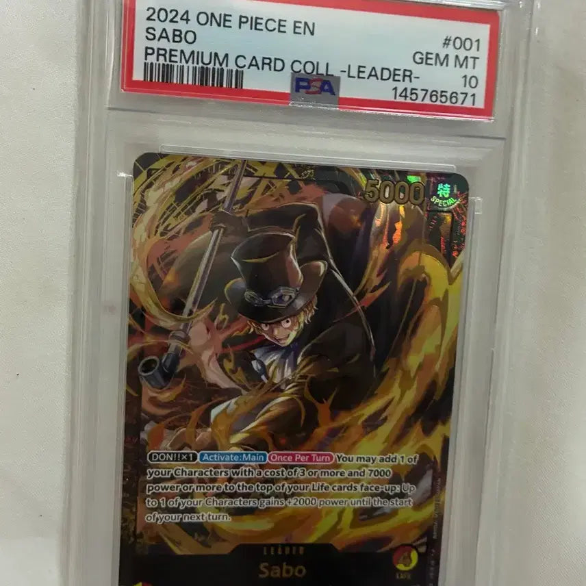 [BUNJANG] One Piece TCG Sabo ST13-001 PSA 10 Graded English Card / [택포10]원피스 TCG 사보 ST13-001 PSA 10 영문판