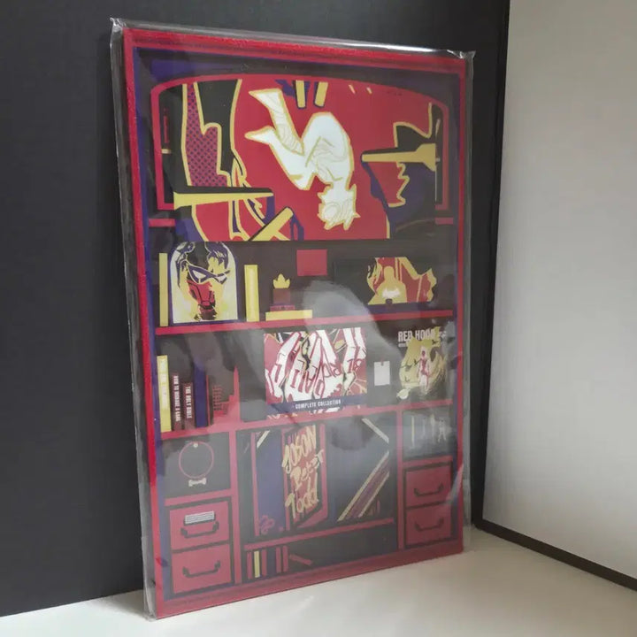 [BUNJANG] DC Comics Red Hood Jason Todd Acrylic Board + 2 Badges Set / DC코믹스 비공식 굿즈 레드후드 제이슨 토드아크릴 색지 + 뱃지 2종