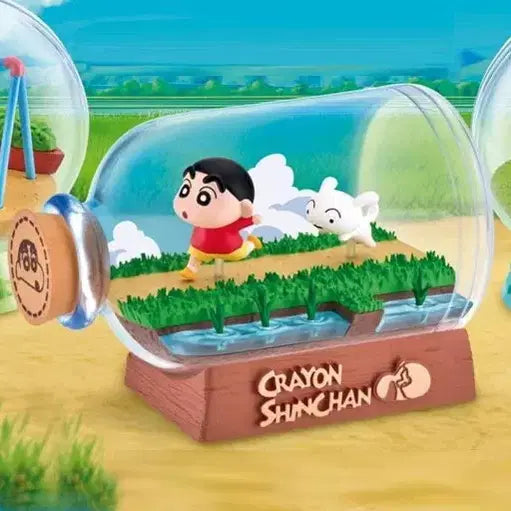[BUNJANG] Crayon Shin-chan Re-Ment Terrarium 2 Shiro Figure / 짱구 리멘트 테라리움 2 흰둥이 피규어