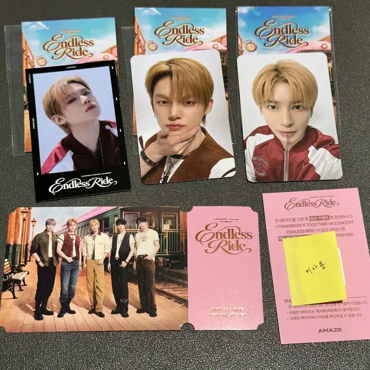 [BUNJANG] TXT VR Endless Ride Photocard Set - Yeonjun, Taehyun - Includes 1st &amp; 4th Week POB / (응모권 포함) 투바투 브이알 txt vr Endless ride / 연준 / 태현 / 1주차&amp;4주차 포카 특전세트