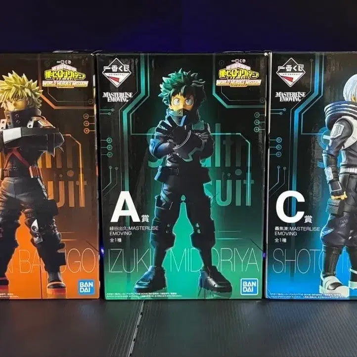 [BUNJANG] My Hero Academia Ichiban Shochi World Mission Bakugo Midoriya Todoroki Bundle Set / 히로아카 제일복권 월드미션 바쿠고 미도리야 쇼토 일괄