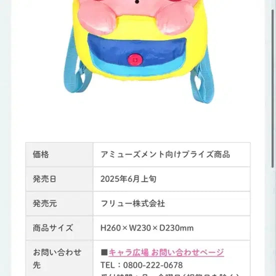 [BUNJANG] Kirby Plush Backpack (Japan Exclusive) / 일본 한정 정품 커비 인형 백팩