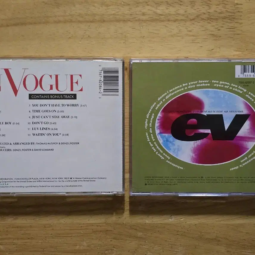 [BUNJANG] En Vogue CD Albums Bundle (Born to Sing, EV3) / CD 음반 En Vogue 엔 보그 앨범 2장