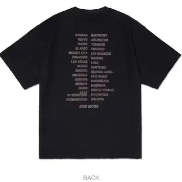 [BUNJANG] BTS World Tour ARIRANG Short-Sleeve T-Shirt Black L / 아리랑 월드 투어 반팔 티셔츠 블랙 L
