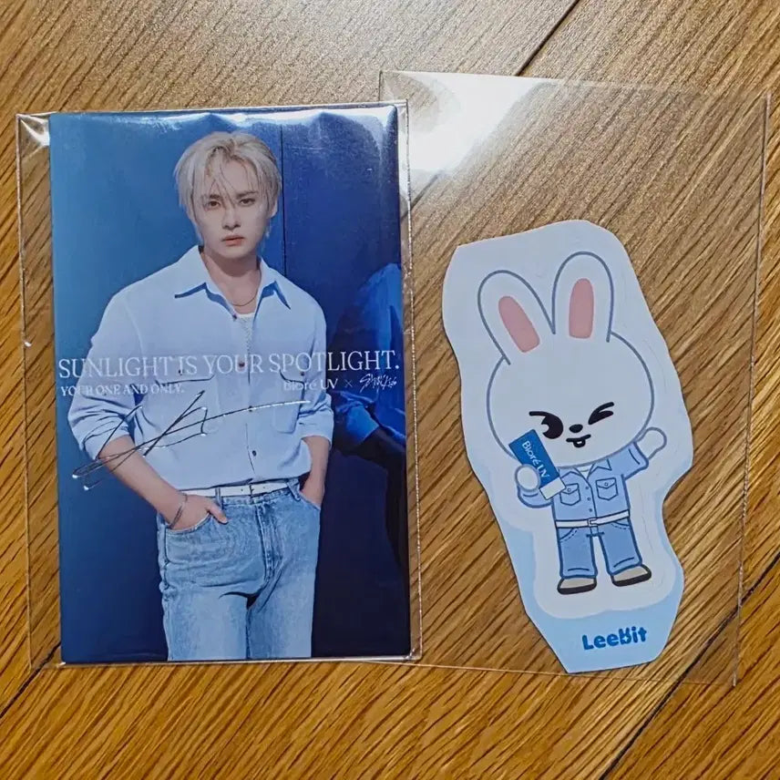[BUNJANG] Stray Kids Lee Know Biore UV Sunscreen Lucky Draw Photocard / 스트레이키즈 스키즈 비오레 biore uv 선크림 구입특전 리노 리빗 사인포카 양도