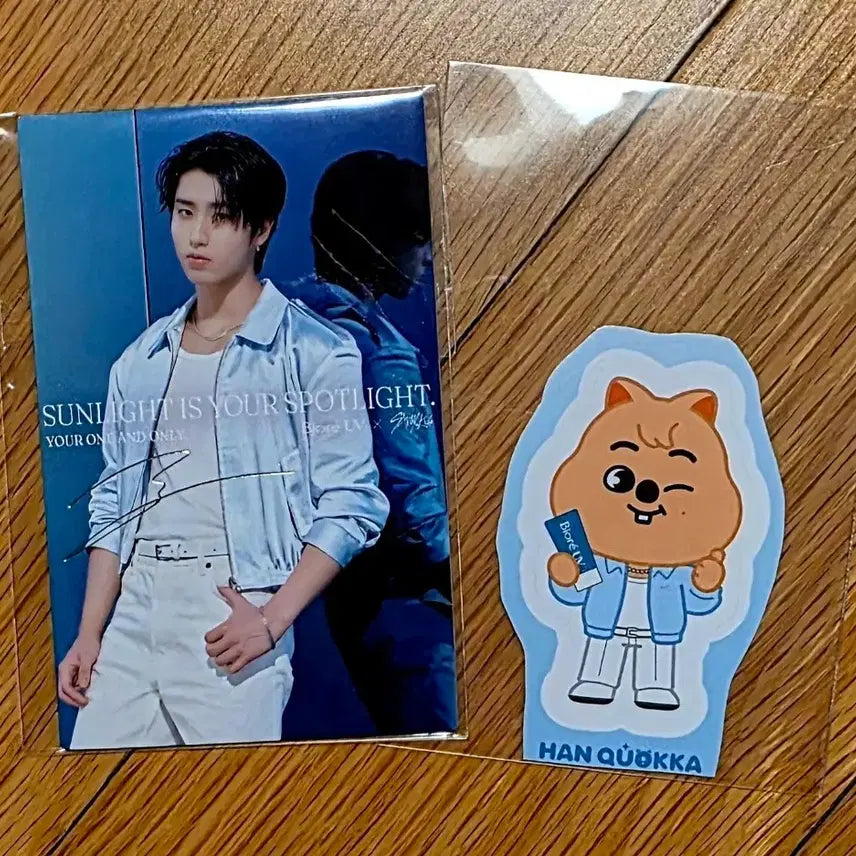 [BUNJANG] Stray Kids Biore UV Sunscreen Lucky Draw Han Jisung Signed Photocard / 스트레이키즈 스키즈 비오레 biore uv 선크림 구입특전 한 한지성 한쿼카 사인포카 양도