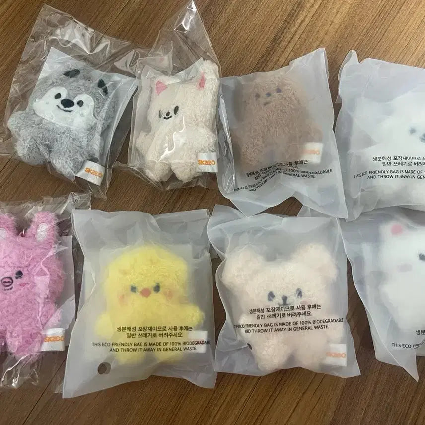[BUNJANG] Skizoo Micro Original Plush Set (8 Types, Sealed) / 택포 18) 스키주 마이크로 오리지널
