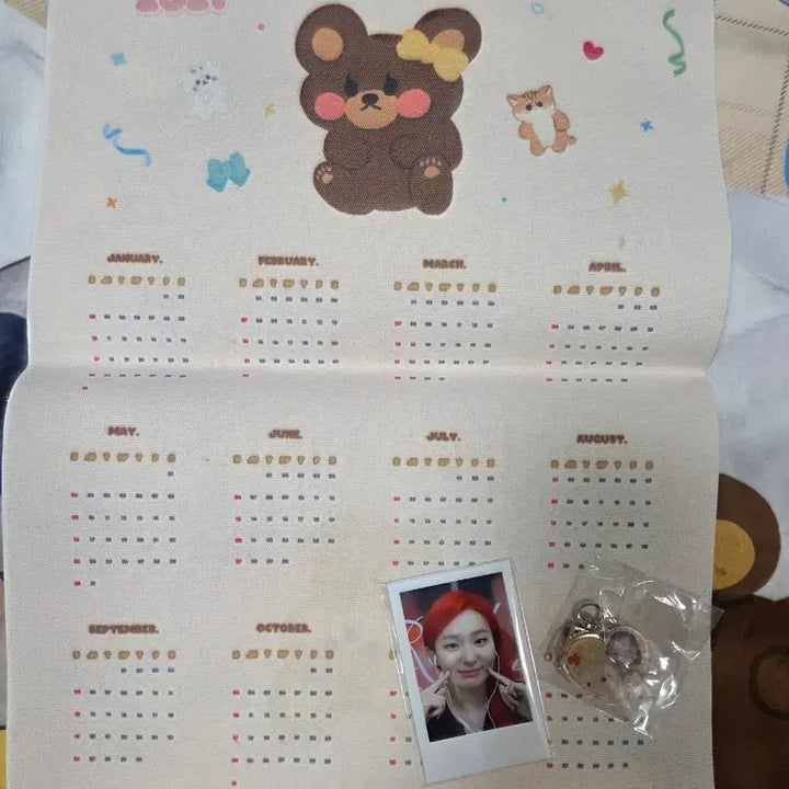 [BUNJANG] Red Velvet Seulgi Yummy Seulgi Blanket Set Photocard Calendar / [미사용] 레드벨벳 슬기 얌얌슬기 담요 세트 (2021달력/포카 포함)
