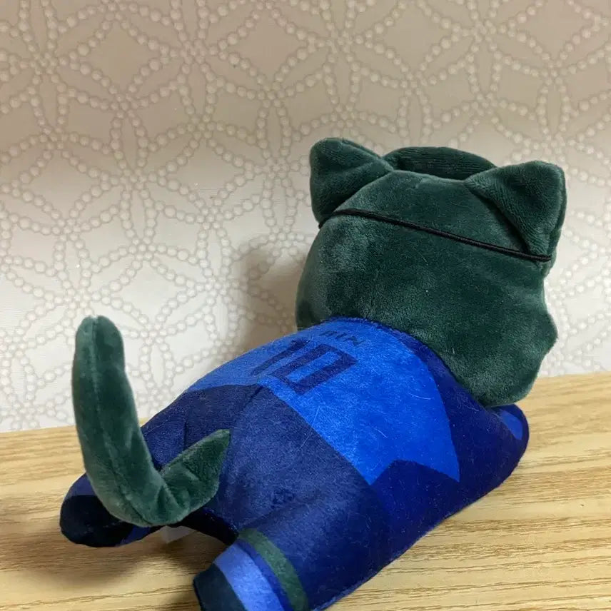 [BUNJANG] Blue Lock Rin Itoshi Cat Plush Doll with Eye Mask / 블루록 고양이 인형 안대 포함 네코누이 누이구루미 네소베리 이토시 린