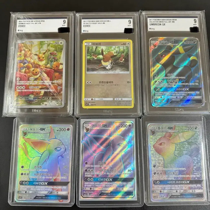 [BUNJANG] Eevee Evolutions Collection - Graded &amp; Single Pokémon Cards / 포켓몬카드 이브이 블래키 에브이모음 한판 등급카드 및 싱글카드 판매