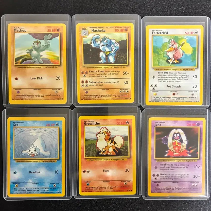 [BUNJANG] 1999 English Edition Vintage Pokemon Cards / 1999 영판 올드백 빈티지 포켓몬카드