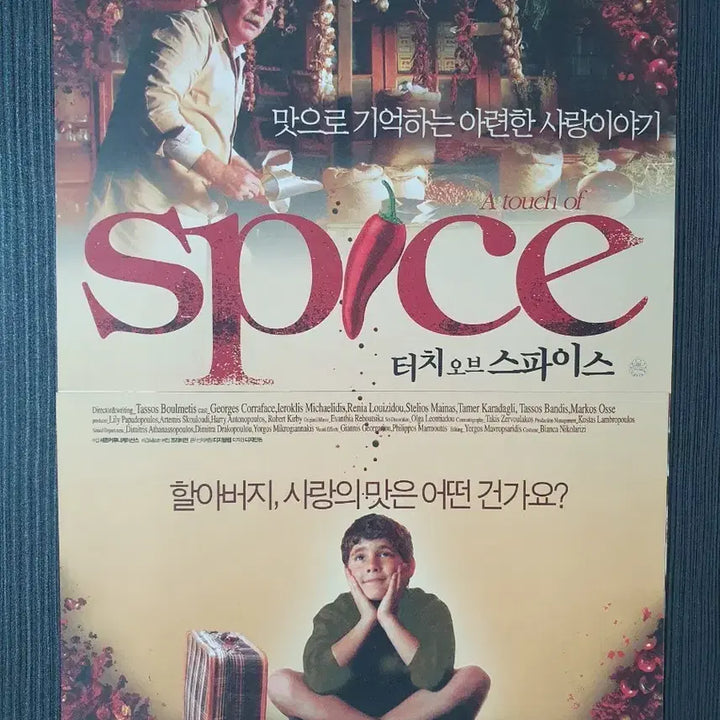 [BUNJANG] A Touch of Spice Movie Flyer B5 / 영화 터치 오브 스파이스 전단지 팜플렛 반2단접이 B5