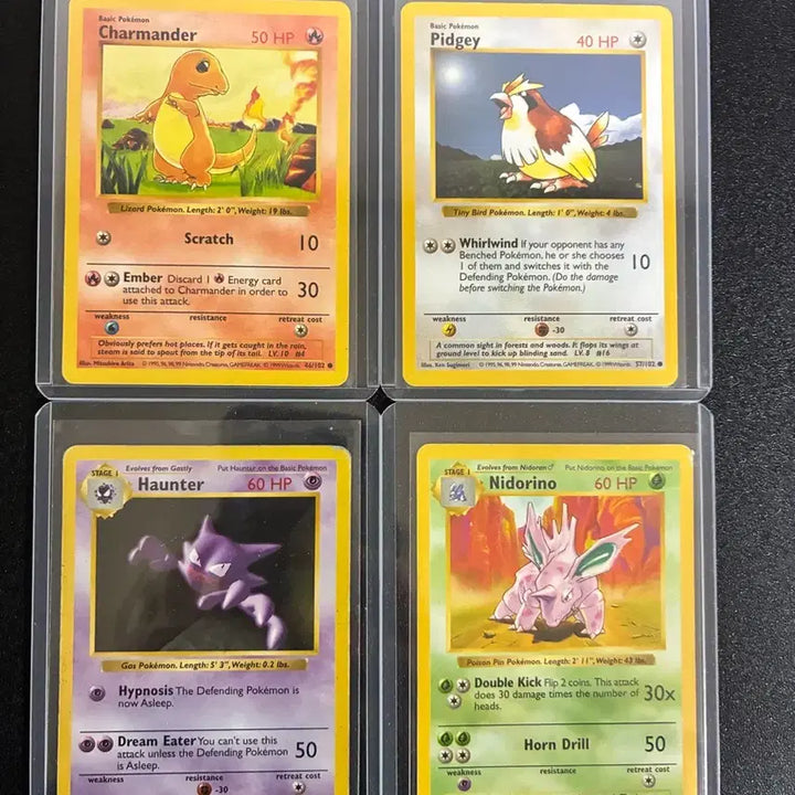 [BUNJANG] 1999 Shadowless Base Set Pokémon Card / 1999 Shadowless 빈티지 포켓몬카드