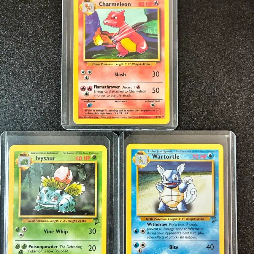 [BUNJANG] 1999 Japanese Lizardon Venusaur Vintage Pokemon Card / 1999 영판 리자드 이상해풀 어니부기 빈티지 포켓몬카드