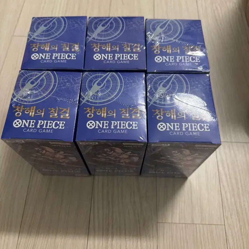 [BUNJANG] One Piece Card Game: 14th Edition - The Seven Warlords of the Sea (6 Boxes) / 원피스 14탄 창해의 칠걸 6박스 (슈링크o)