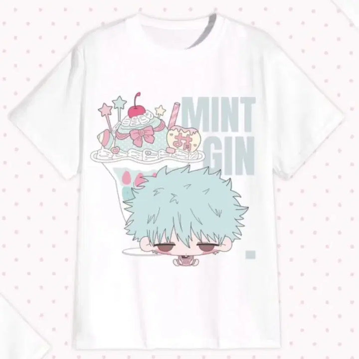 [BUNJANG] Gintama Gintoki Custom Print T-Shirt / 은혼 비공굿 긴토키 통판 티셔츠
