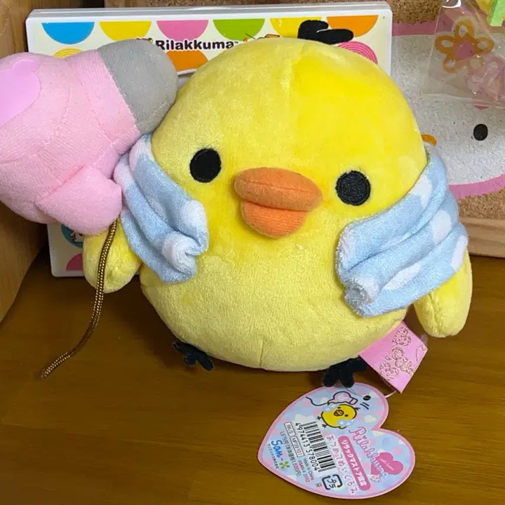 [BUNJANG] Classic Bath Shower Dryer Kiiroitori Plush / 고전 목욕 샤워 드라이기 키이로이토리 인형