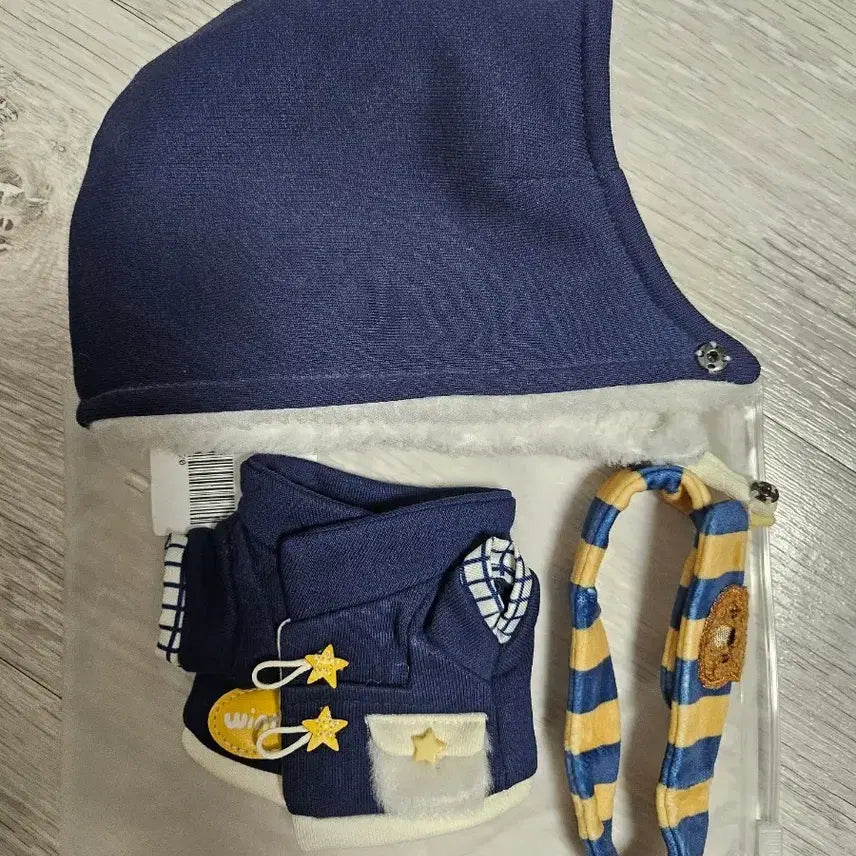 [BUNJANG] 20cm Minidoll Baby Coat Navy / 20cm 20깅 솜인형 의상 옷 미니돌 베베코트 네이비 무나