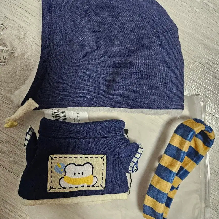 [BUNJANG] 20cm Minidoll Baby Coat Navy / 20cm 20깅 솜인형 의상 옷 미니돌 베베코트 네이비 무나