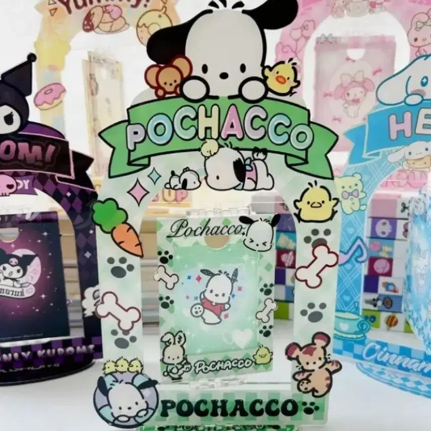 [BUNJANG] Sanrio Pochacco Photocard Acrylic Stand Rotating Type / 산리오 포차코 포토카드 아크릴 스탠드 회전형
