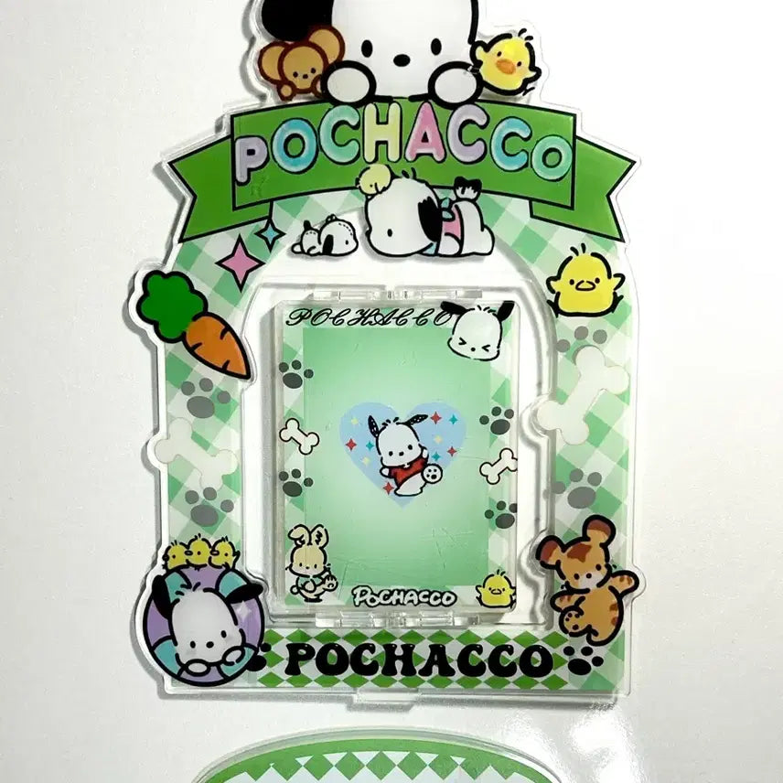 [BUNJANG] Sanrio Pochacco Photocard Acrylic Stand Rotating Type / 산리오 포차코 포토카드 아크릴 스탠드 회전형