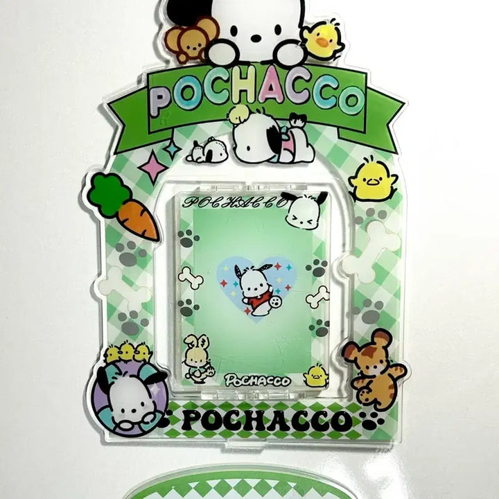 [BUNJANG] Sanrio Pochacco Photocard Acrylic Stand Rotating Type / 산리오 포차코 포토카드 아크릴 스탠드 회전형