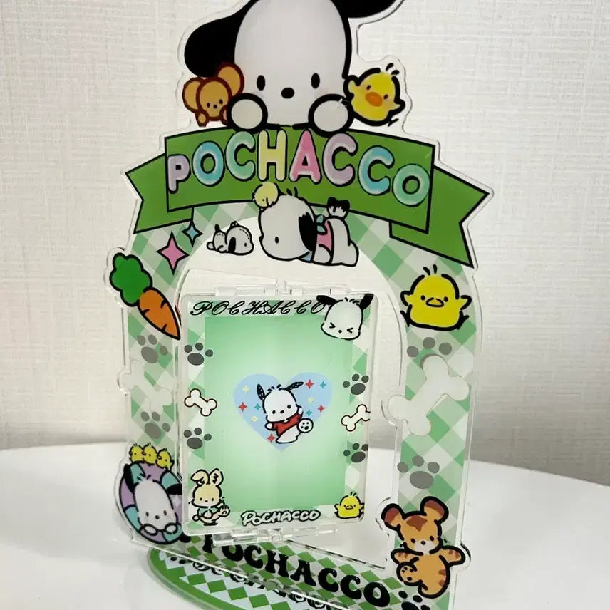 [BUNJANG] Sanrio Pochacco Photocard Acrylic Stand Rotating Type / 산리오 포차코 포토카드 아크릴 스탠드 회전형