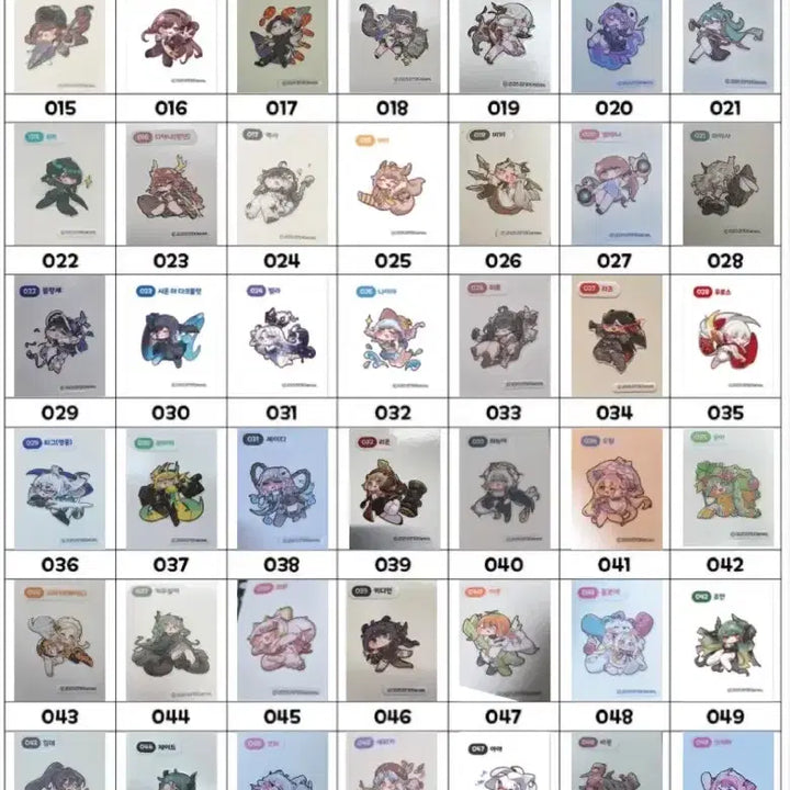 [BUNJANG] Trickster 56 Types Sealed Bundle Set / 트릭컬 띠부실 56종 미개봉 일괄 세트, 낱장 판매