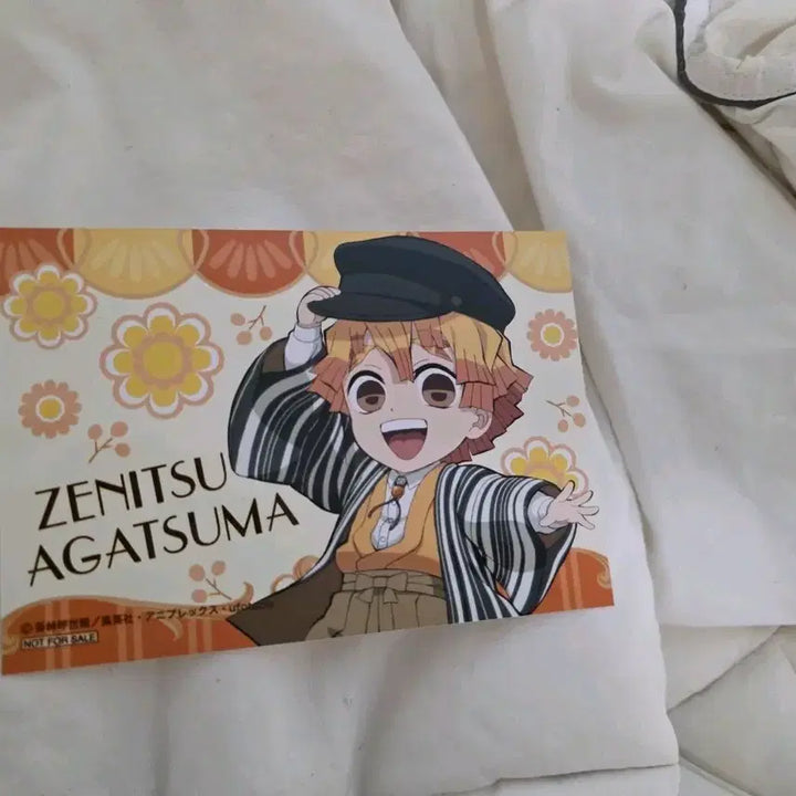 [BUNJANG] Demon Slayer Animate Exclusive Zenitsu Card / 귀멸 애니메이트 특전 젠이츠 브로마이드