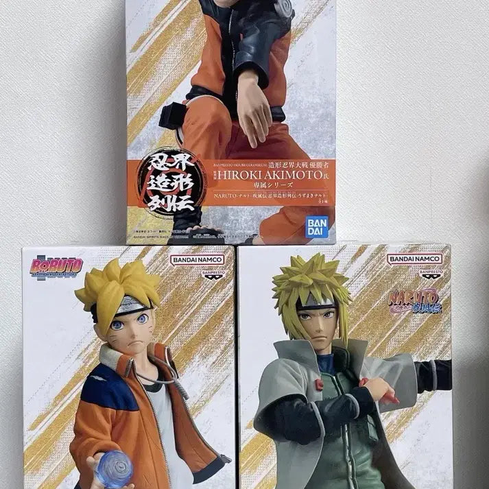 [BUNJANG] Naruto Boruto Minato Chain Formed Legend Figure Bundle Set (Sealed) / 일괄 나루토 보루토 미나토 인계조형열전 피규어 미개봉