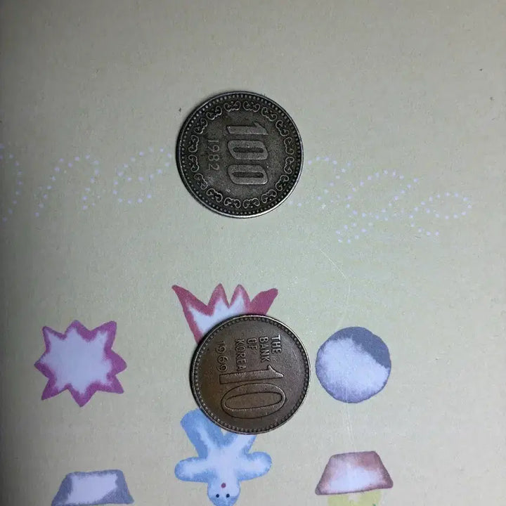 [BUNJANG] 1982 Matte 100 Won Coin, 1969 10 Won Coin / 희귀동전 판매해요! 1982년 무광100원, 1969년 10원