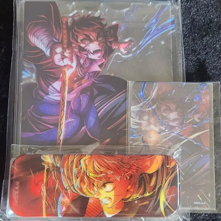[BUNJANG] Demon Slayer Kaigaku Web Lottery B Prize Acrylic Stand, Lenticular Can Badge, Clear Card / 귀멸의 칼날 카이가쿠 웹쿠지 B상 아크릴 스탠드, 렌티큘러 캔뱃지, 클리어 카드