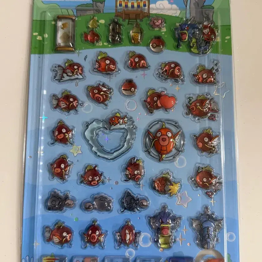 [BUNJANG] Pokemon Magikarp Bubble Sticker (Sealed) / [미개봉] 포켓몬 잉어킹 약하지만 괜찮아 버블 스티커 판매해요