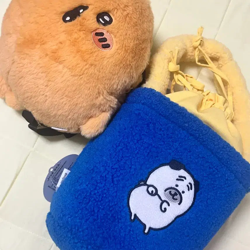 [BUNJANG] Nongdamgom Pug &amp; Korokke Plush Set / 농담곰 퍼그, 고로케 세트