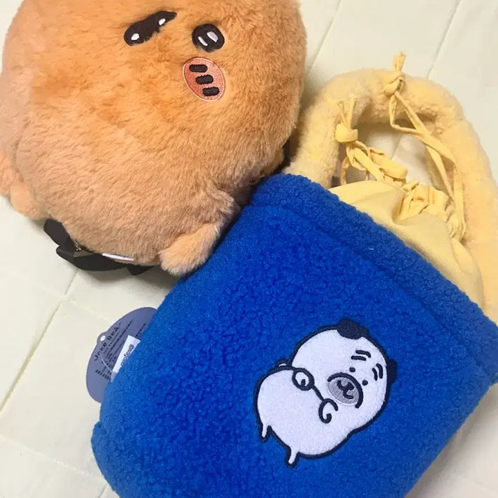 [BUNJANG] Nongdamgom Pug &amp; Korokke Plush Set / 농담곰 퍼그, 고로케 세트