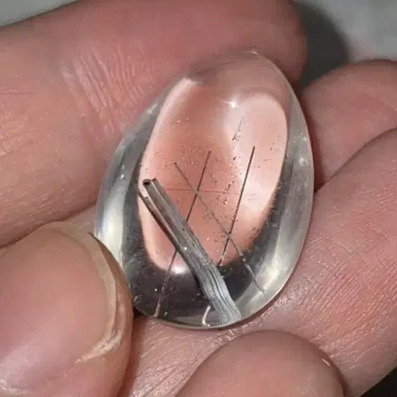 [BUNJANG] Rare Madagascar Silver Rutile Quartz Rough Stone Cabochon Macrame / 초희귀! 실버루틸 은침수정 마다가스카르산 루틸쿼츠 원석 캐보션 마크라메