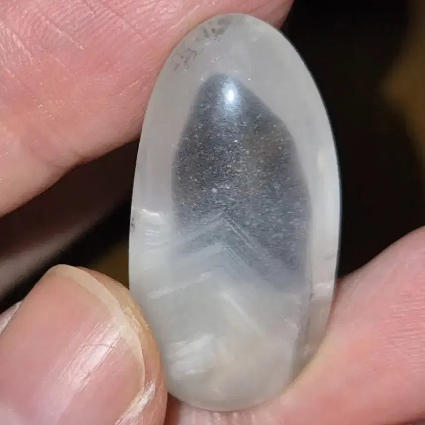 [BUNJANG] Rare White Phantom Quartz Rough Stone Cabochon / 희귀! 안개가 서린 화이트 팬텀쿼츠 원석 캐보션 광물 희귀수정