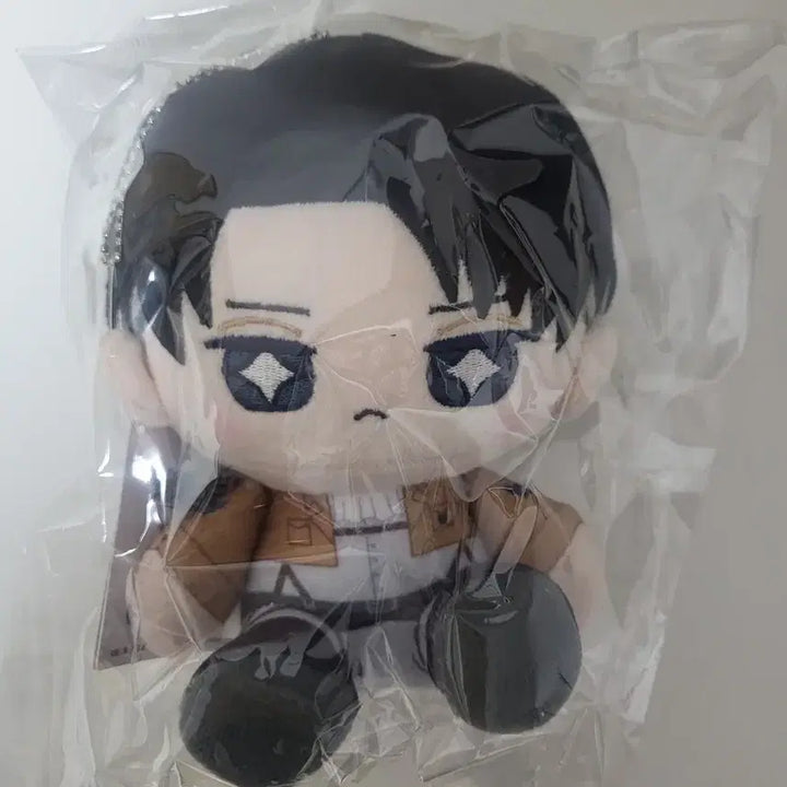 [BUNJANG] Attack on Titan Levi Plush (Otsuwari Tappunui) / [미개봉 새상품]진격의 거인 리바이 인형 (오쓰와리 타피누이)
